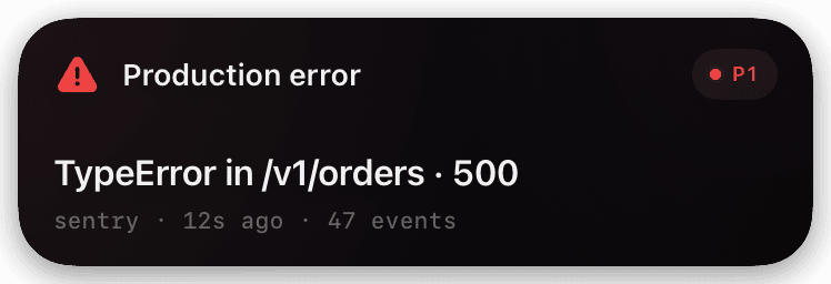 alert (urgent) Live Activity preview