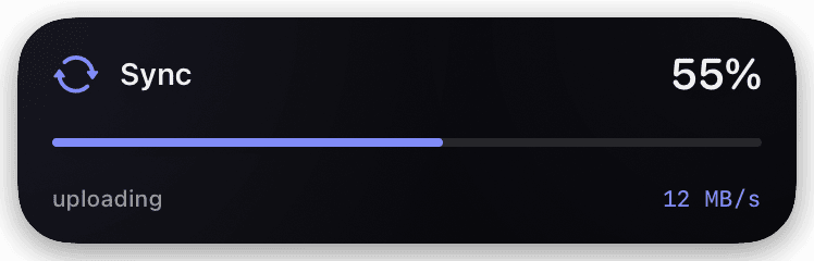 progress (indigo-55) Live Activity preview