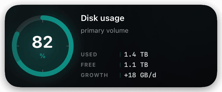 radial (teal) Live Activity preview