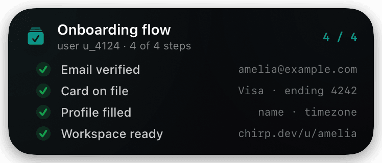 stack (teal) Live Activity preview
