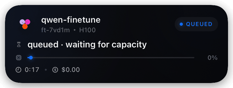 together (queued) Live Activity preview