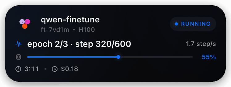 together (running) Live Activity preview
