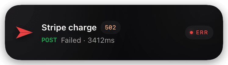 webhook (failed-502) Live Activity preview